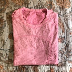 Pink Lu Lu Lemon Workout Top